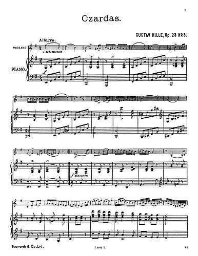 Hille Czardas Op.23/3